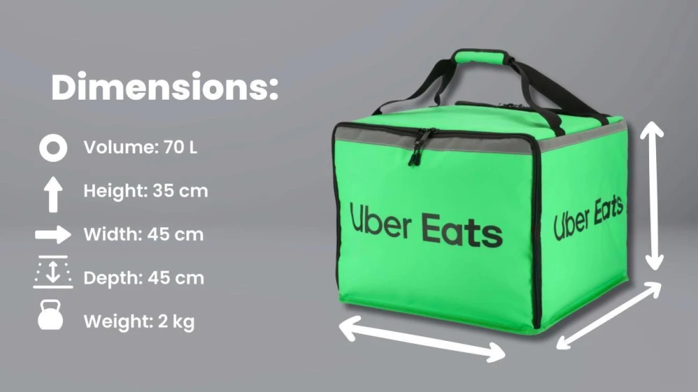 Bolsa de Transporte XL de Uber Eats